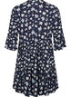 Robe courte évasée à imprimé floral, Bleu, Packshot image number 1