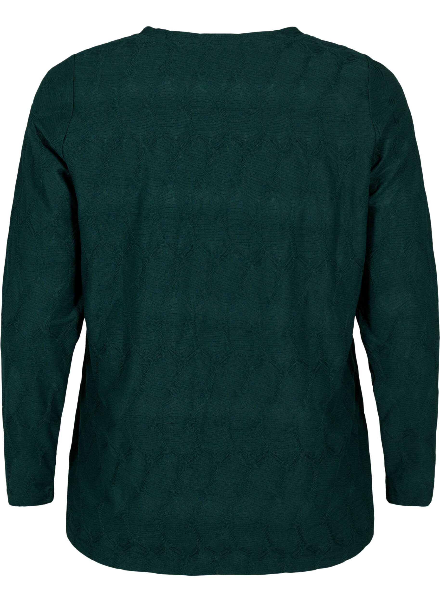 Zizzi FLASH - Chemisier &agrave; manches longues structur&eacute;	, Scarab, Packshot image number 1