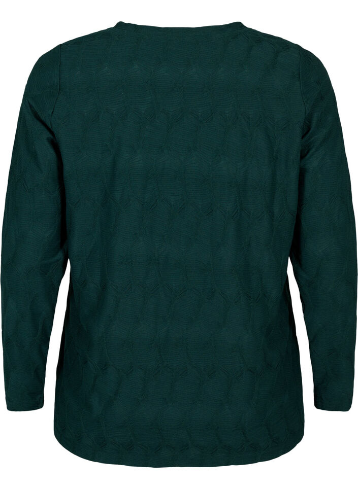 FLASH - Chemisier à manches longues structuré	, Scarab, Packshot image number 1