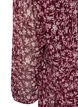 Tunique &agrave; imprim&eacute; floral et fils scintillants, Bordeaux, Packshot image number 3