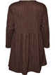 Robe courte en jersey &agrave; texture ondul&eacute;e, Marron, Packshot image number 1