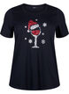 T-shirts de Noël en 100 % coton, Black w. Wine, Packshot image number 0