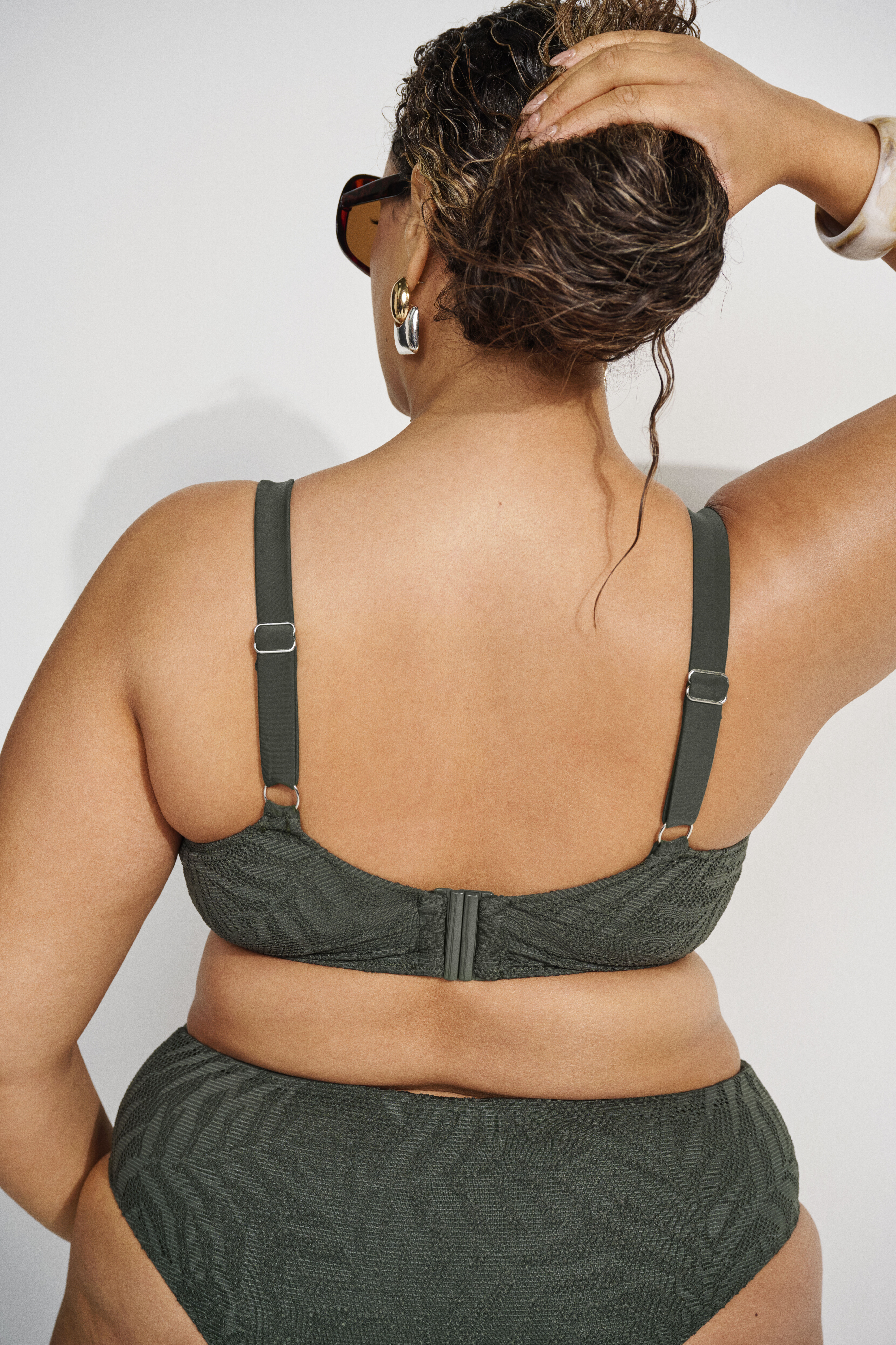 Zizzi Bikini en maille structur&eacute;e, , Model