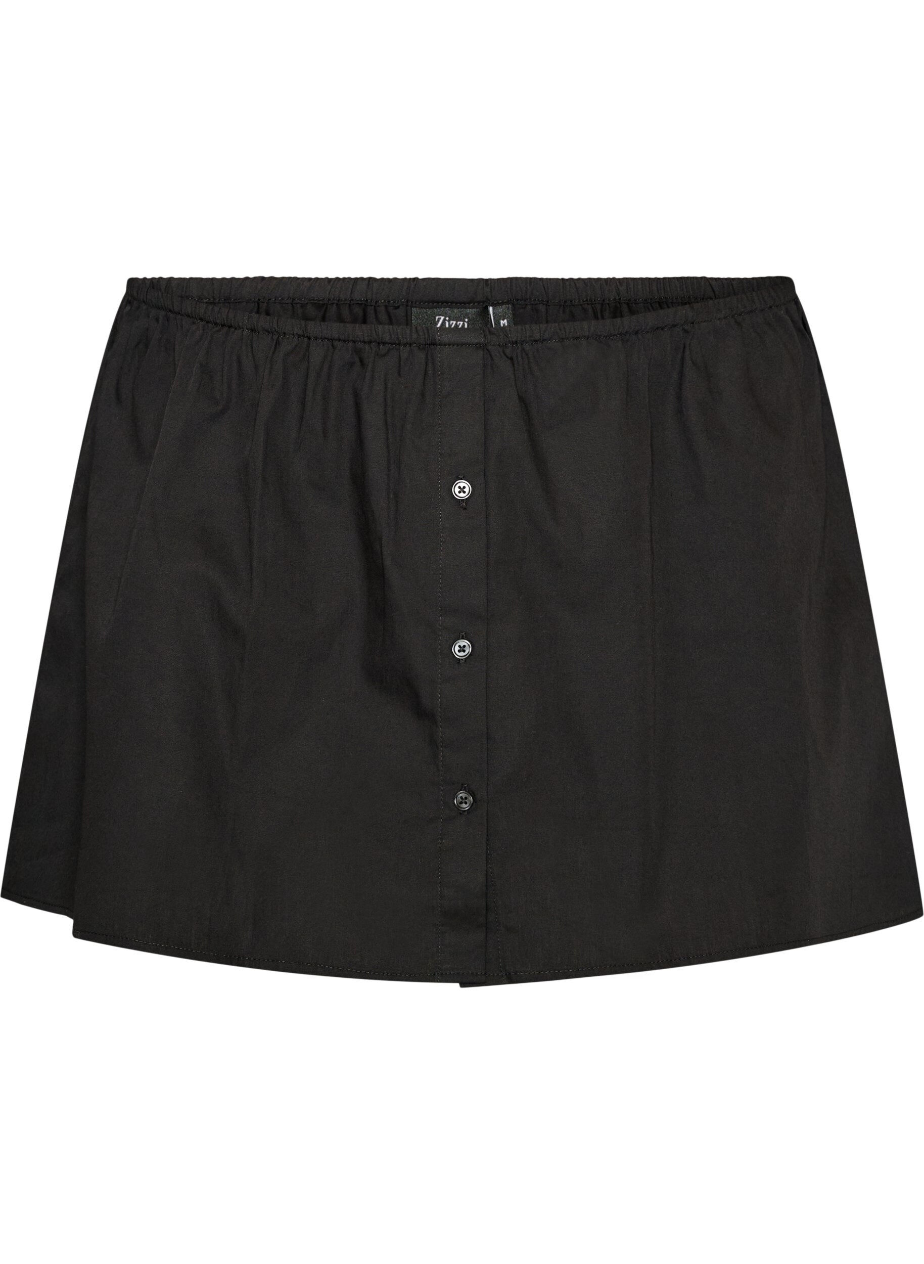 ZizziExtension de chemise en 100% coton, Noir, Packshot image number 0