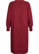 Robe en maille &agrave; manches longues et col V, Bordeaux, Packshot image number 1