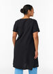 Robe en coton &agrave; manches courtes, Noir, Model image number 2