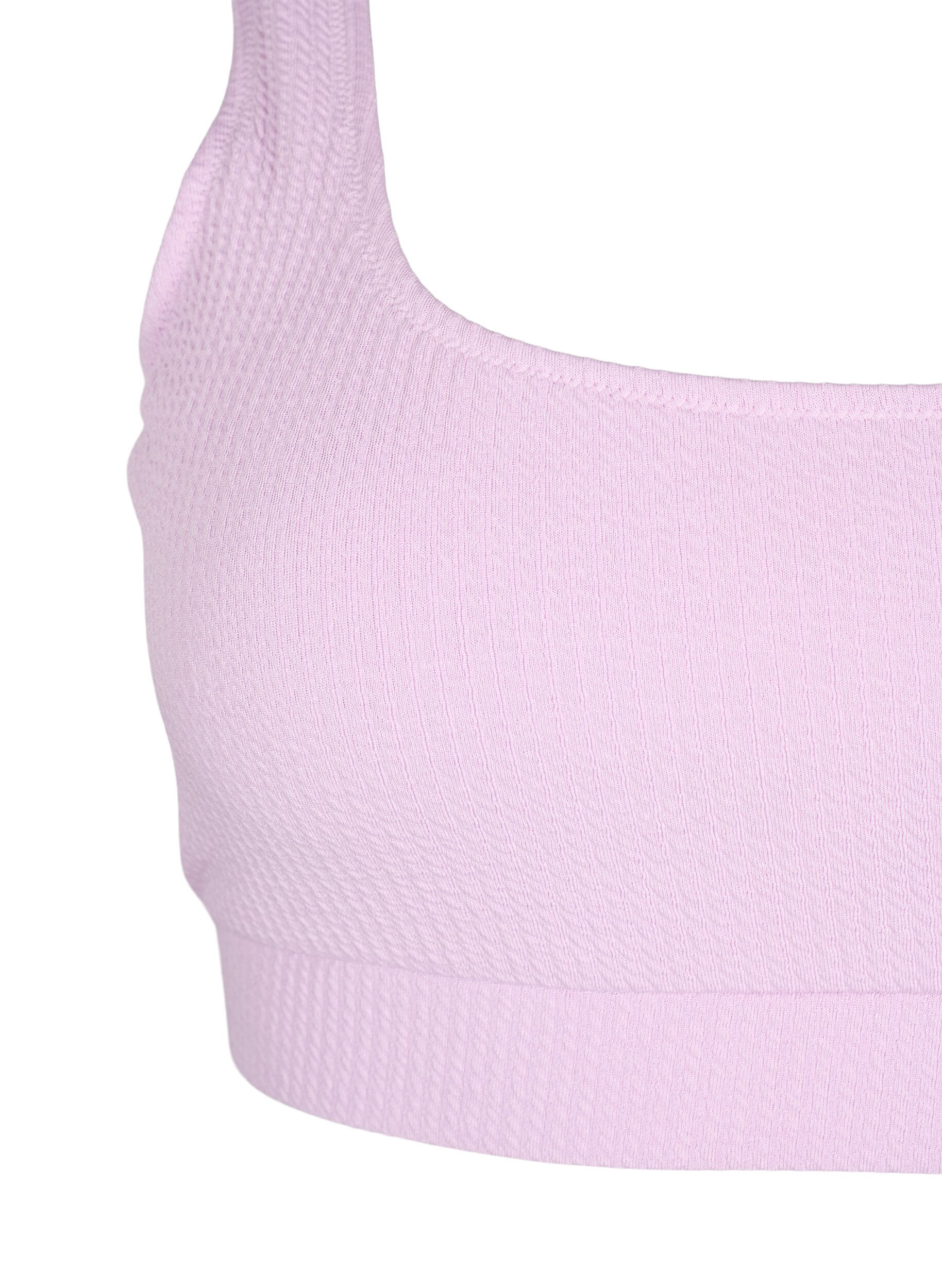 Zizzi Haut de bikini avec structure en cr&ecirc;pe, Orchid Bouquet, Packshot image number 2