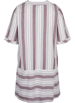 Robe en coton rayée à manches courtes, Vineyard Wine Stripe, Packshot image number 1