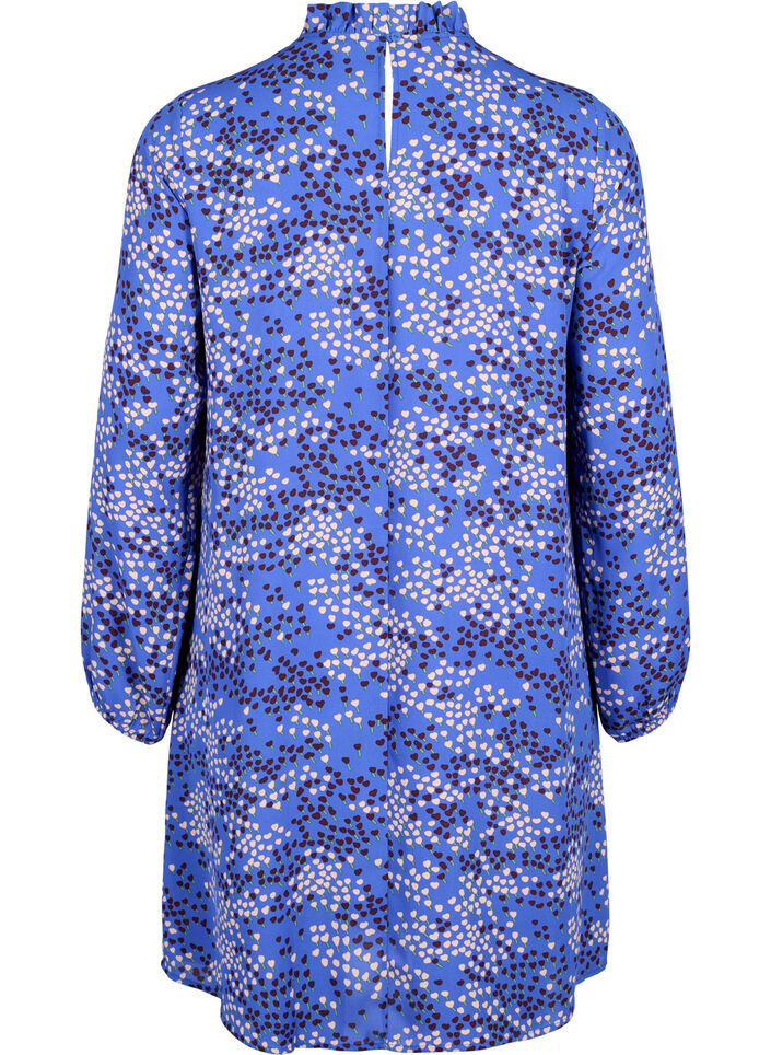 FLASH - Robe à manches longues avec imprimé, Dazzling Blue AOP, Packshot image number 1