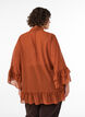Blouse avec ruban &agrave; nouer et volants, Camel, Model image number 2