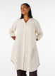Chemise longue en lin et viscose, Beige, Model image number 1