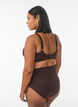 Bas de bikini &agrave; taille haute, Marron, Model image number 1