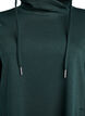 Robe sweat-shirt courte &agrave; col montant et poches, Vert fonc&eacute;, Packshot image number 2