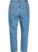 Jeans Mille coupe Mom avec broderies, Bleu Clair, Packshot image number 1