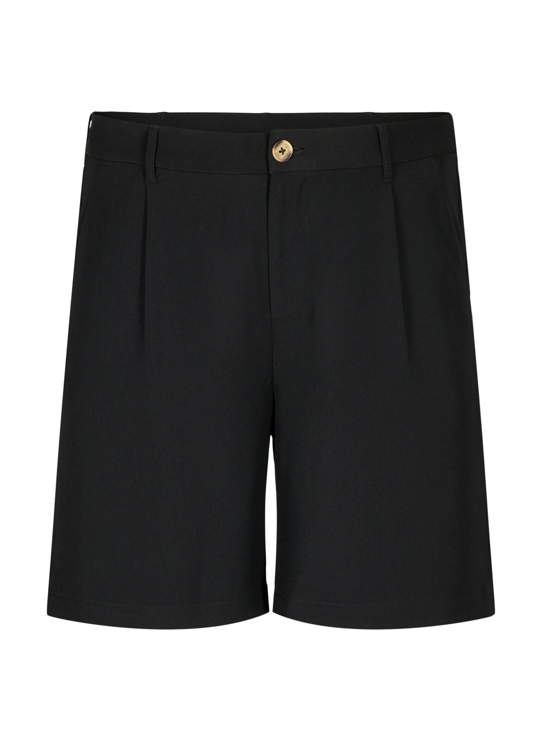 Zizzi Bermuda taille haute, Black, Packshot image number 0