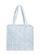 Sac de magasinage avec fermeture &eacute;clair, Bleu, Packshot image number 0