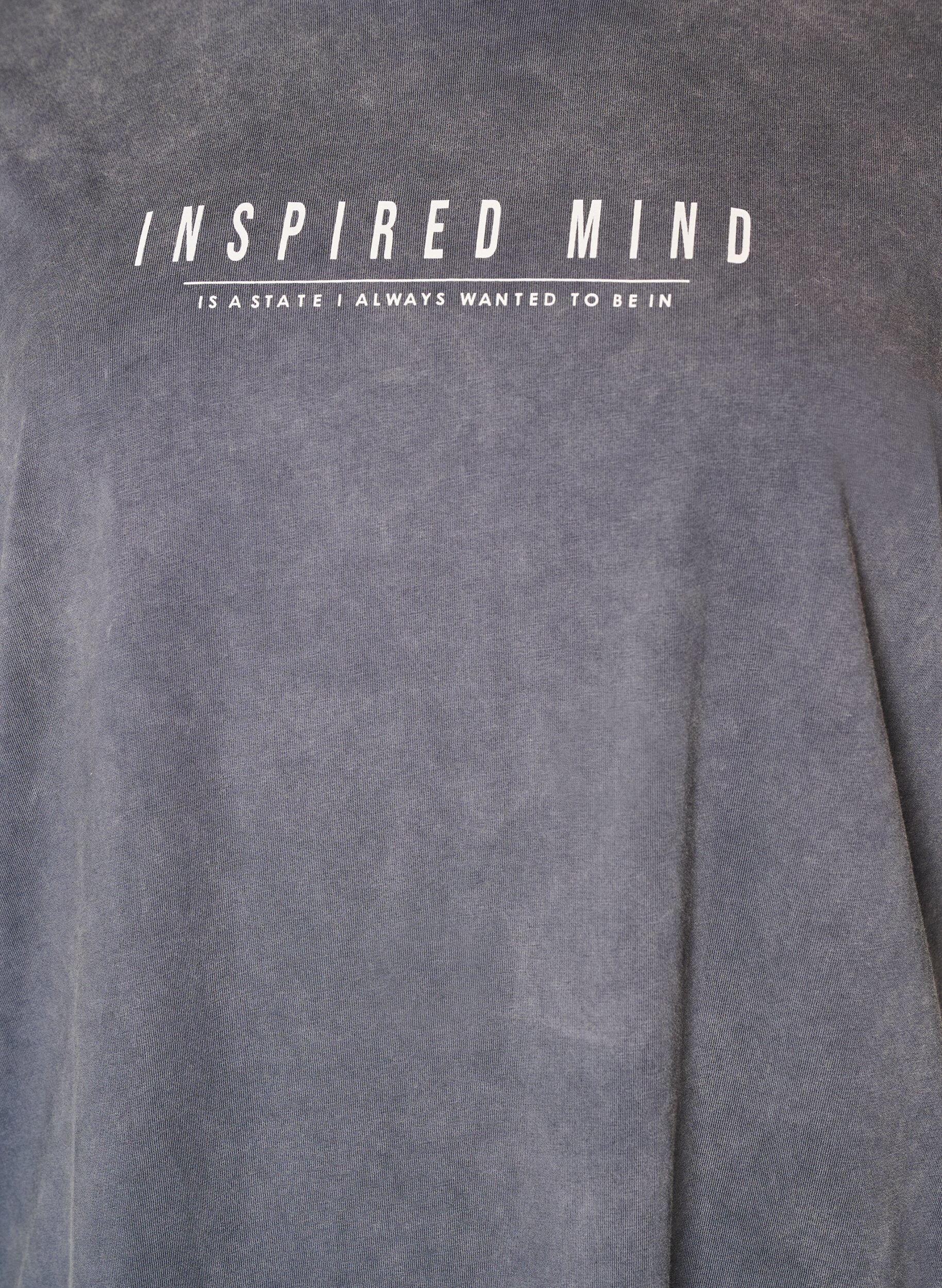 ZizziRobe T-shirt ample avec effet d&eacute;lav&eacute;, Gris, Packshot image number 2