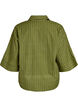 Chemise ample &agrave; rayures avec manches 3/4, Vert, Packshot image number 1