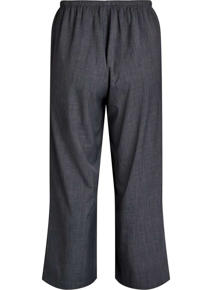 Pantalon taille haute &agrave; jambes larges, Gris anthracite, Packshot image number 1