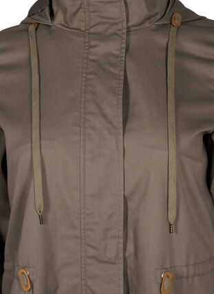 Veste longue parka avec capuche et poches, Bungee Cord , Packshot image number 2