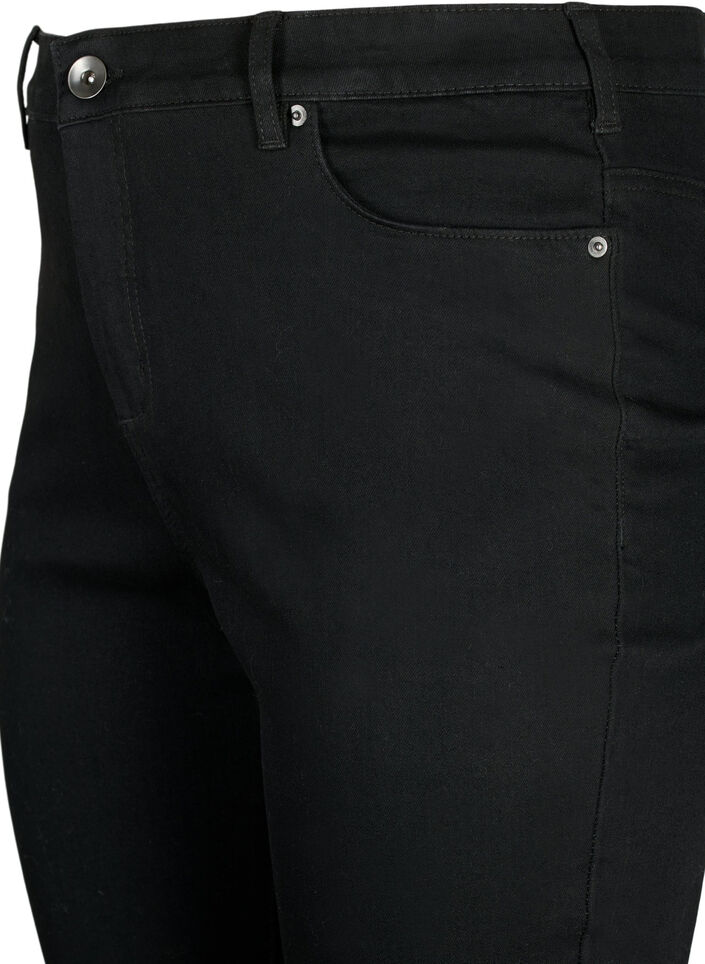 Jean Amy taille haute et coupe super slim, Noir, Packshot image number 2