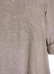 Chemise en lin et viscose avec manches 3/4, Marron, Packshot image number 2