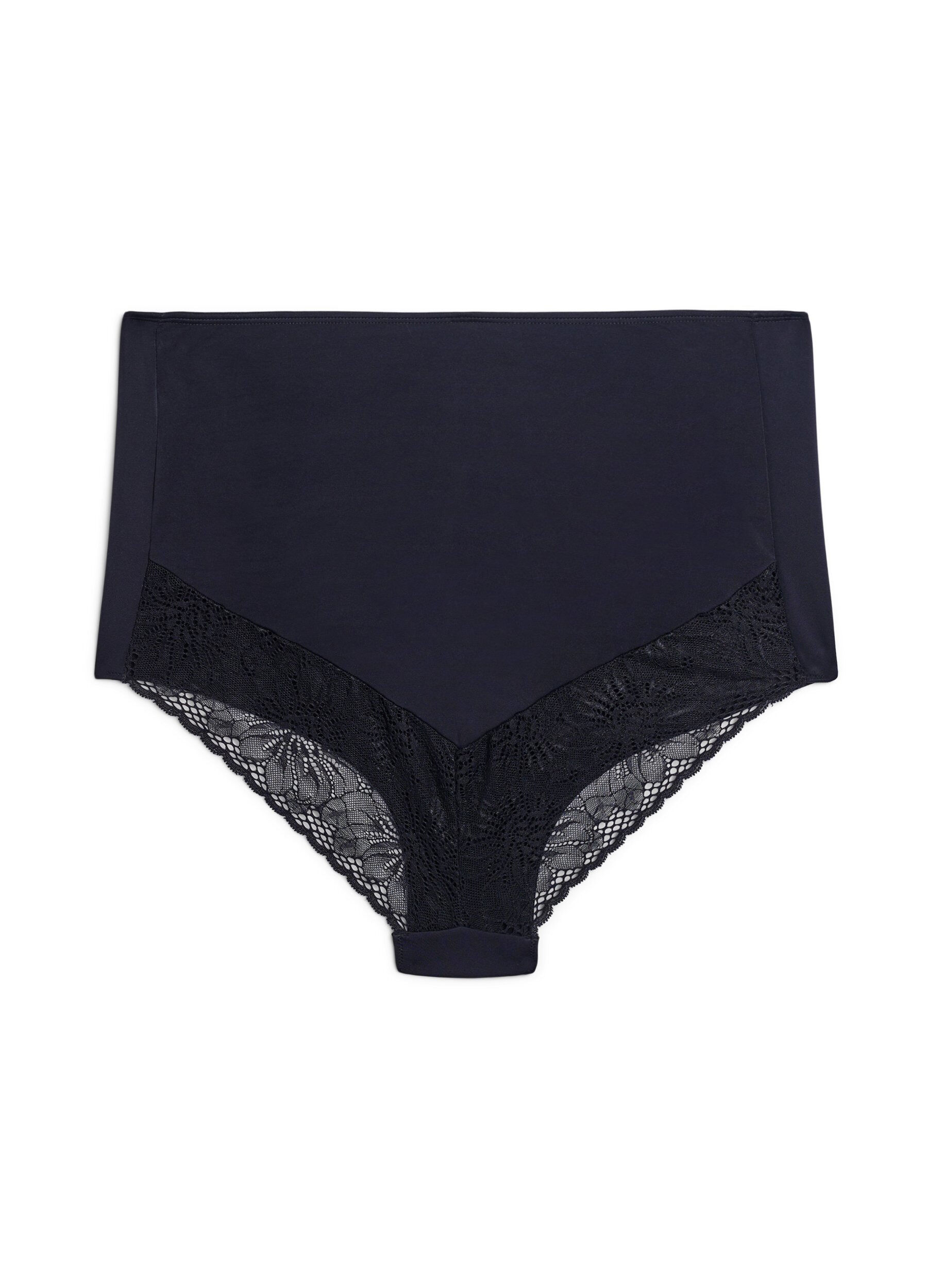 Zizzi Culotte taille haute sculptante en microfibre, Noir, Packshot image number 1