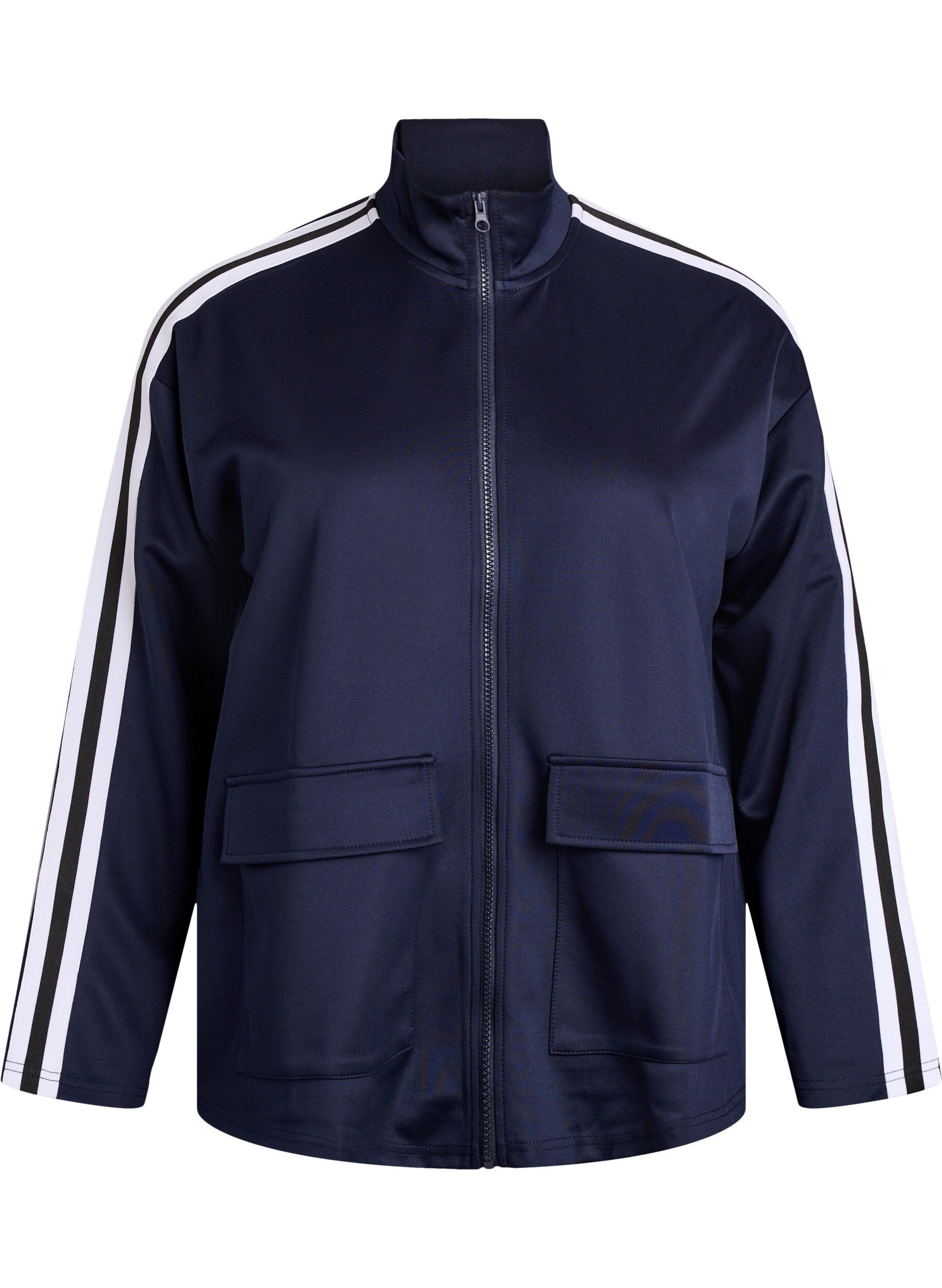 Veste de surv&ecirc;tement avec des rayures et des poches