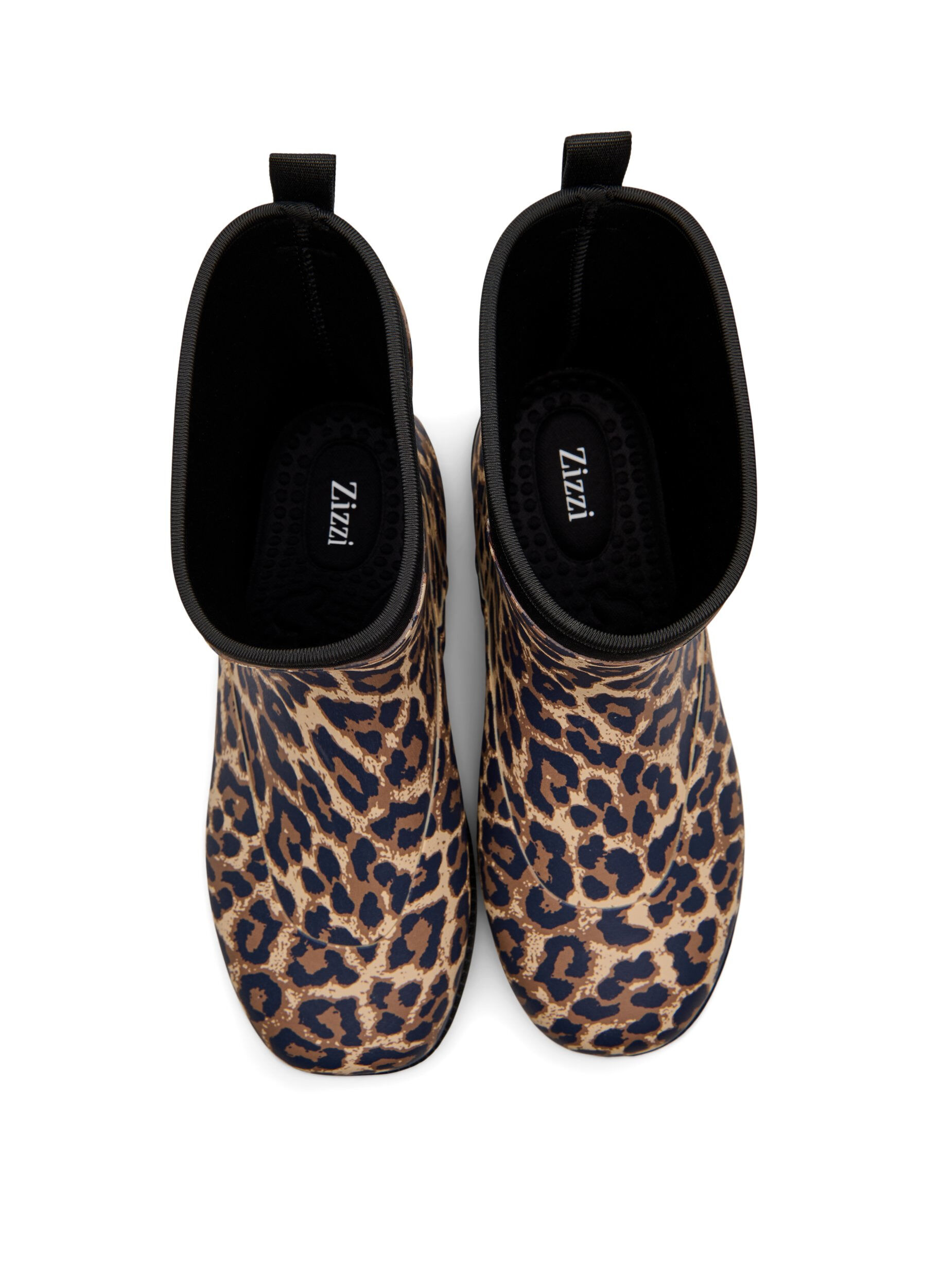 Zizzi Large - Bottines avec tige en n&eacute;opr&egrave;ne &eacute;lastique, Leopard AOP, Packshot image number 2