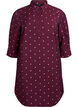 Robe courte avec col et poche poitrine, Bordeaux, Packshot image number 0