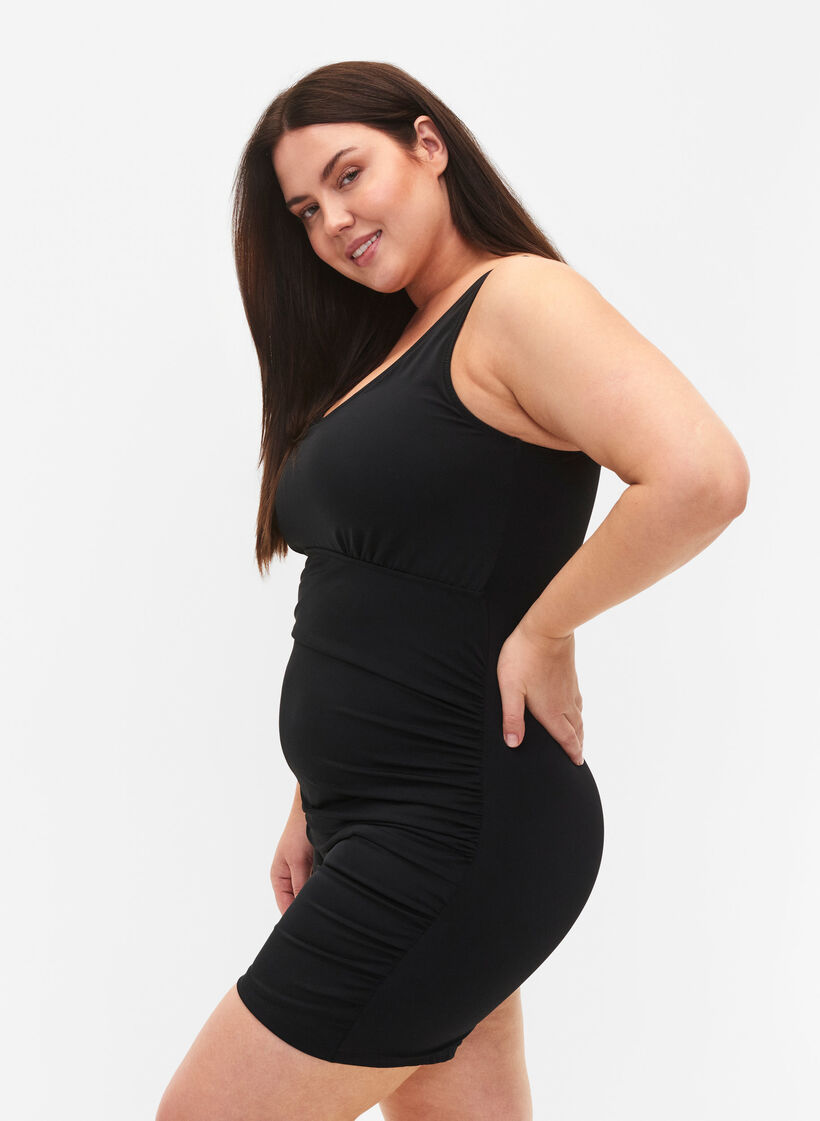 Maillot de bain shorty, Noir, Model image number 2