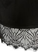 Cardigan avec large ourlet en dentelle, Noir, Packshot image number 3