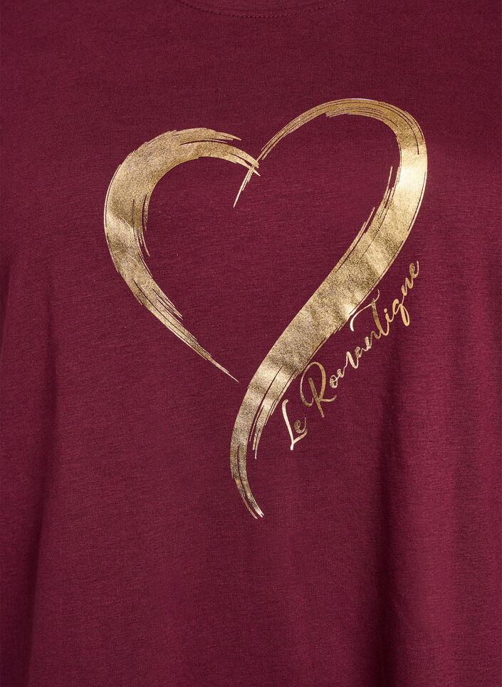 FLASH - T-shirt imprim&eacute;, Bordeaux, Packshot image number 2