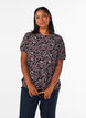 Blouse imprim&eacute; cachemire &agrave; manches longues, Bordeaux fonc&eacute;, Model image number 0