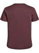 T-shirt basique en coton &agrave; col rond, Marron, Packshot image number 1
