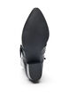 Bottine en cuir avec bride et clous, Noir, Packshot image number 5
