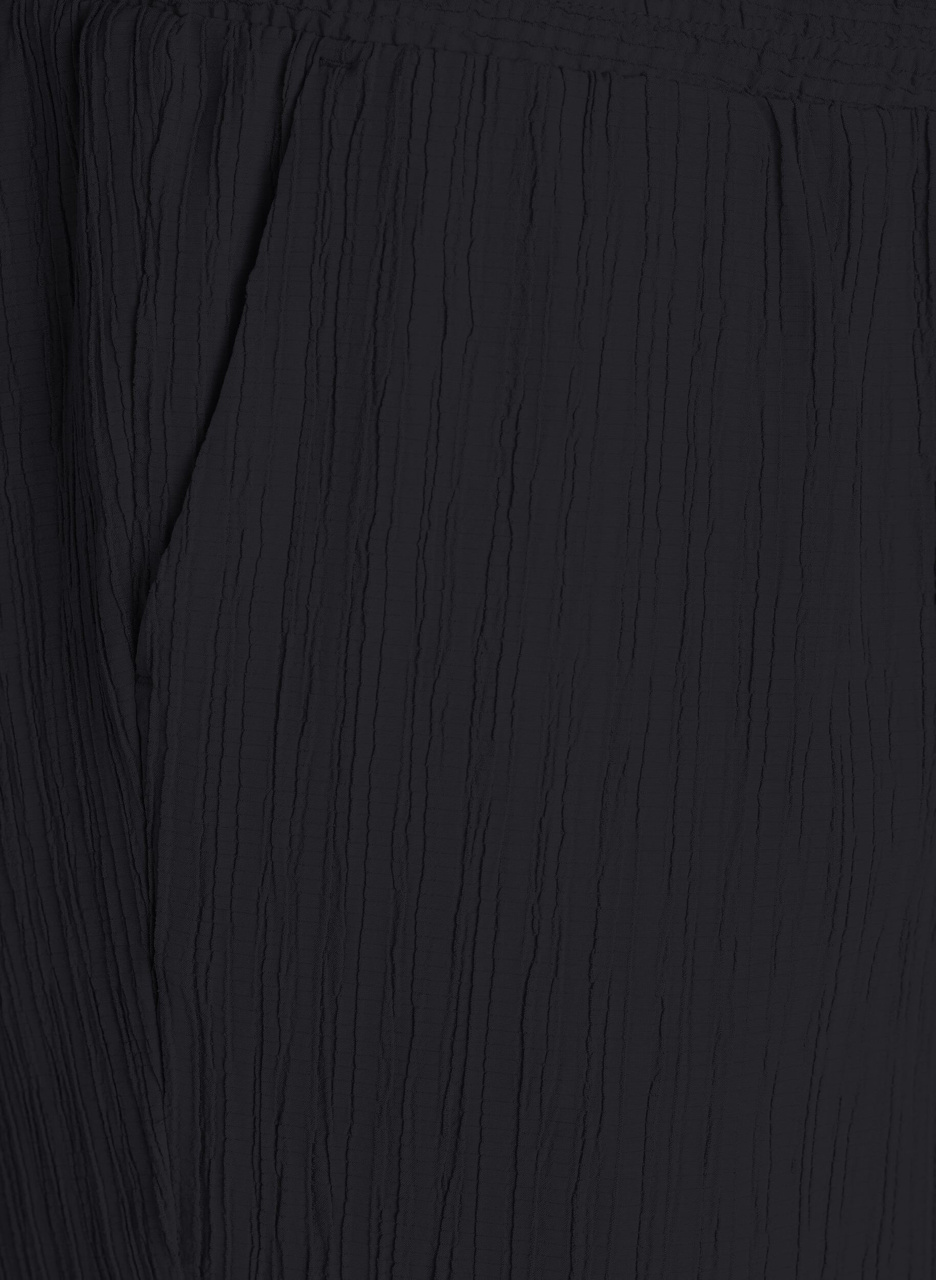 Zizzi FLASH - Pantalon taille haute &agrave; coupe ample, Noir, Packshot image number 2