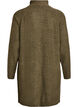 Robe mi-longue en maille avec col montant, Vert Kaki, Packshot image number 1