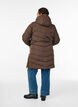 Manteau d'hiver matelassé à capuche, Marron, Model image number 2