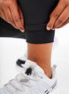 Collants d'entra&icirc;nement avec doublure polaire, Noir, Model image number 3