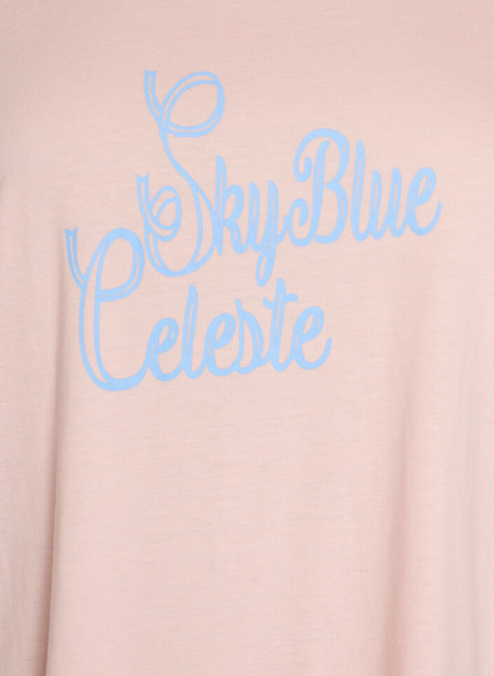 T-shirt imprim&eacute;, Rose poudr&eacute;e, Packshot image number 2