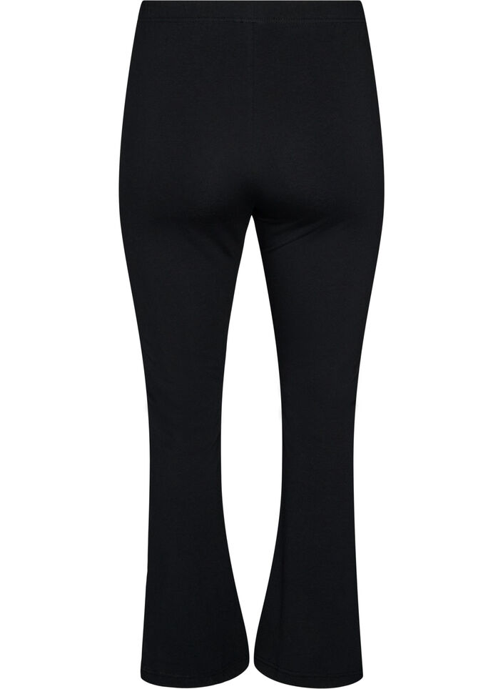 Pantalon &eacute;vas&eacute; en jersey, Noir, Packshot image number 1