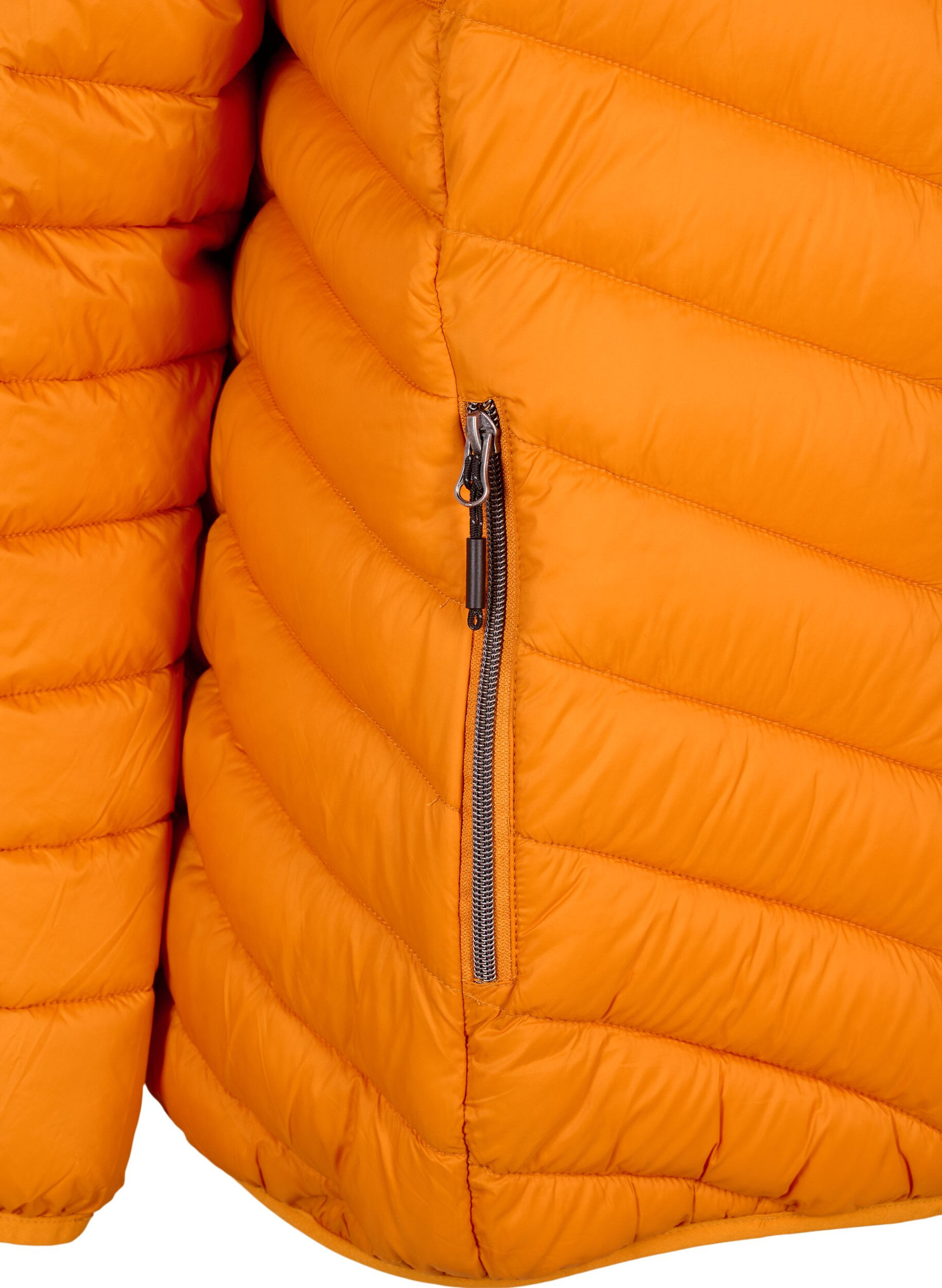 Zizzi Veste l&eacute;g&egrave;re &agrave; capuche, Orange fonc&eacute;, Packshot image number 3
