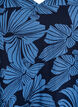 Robe courte &eacute;vas&eacute;e &agrave; imprim&eacute; floral, Bleu, Packshot image number 2