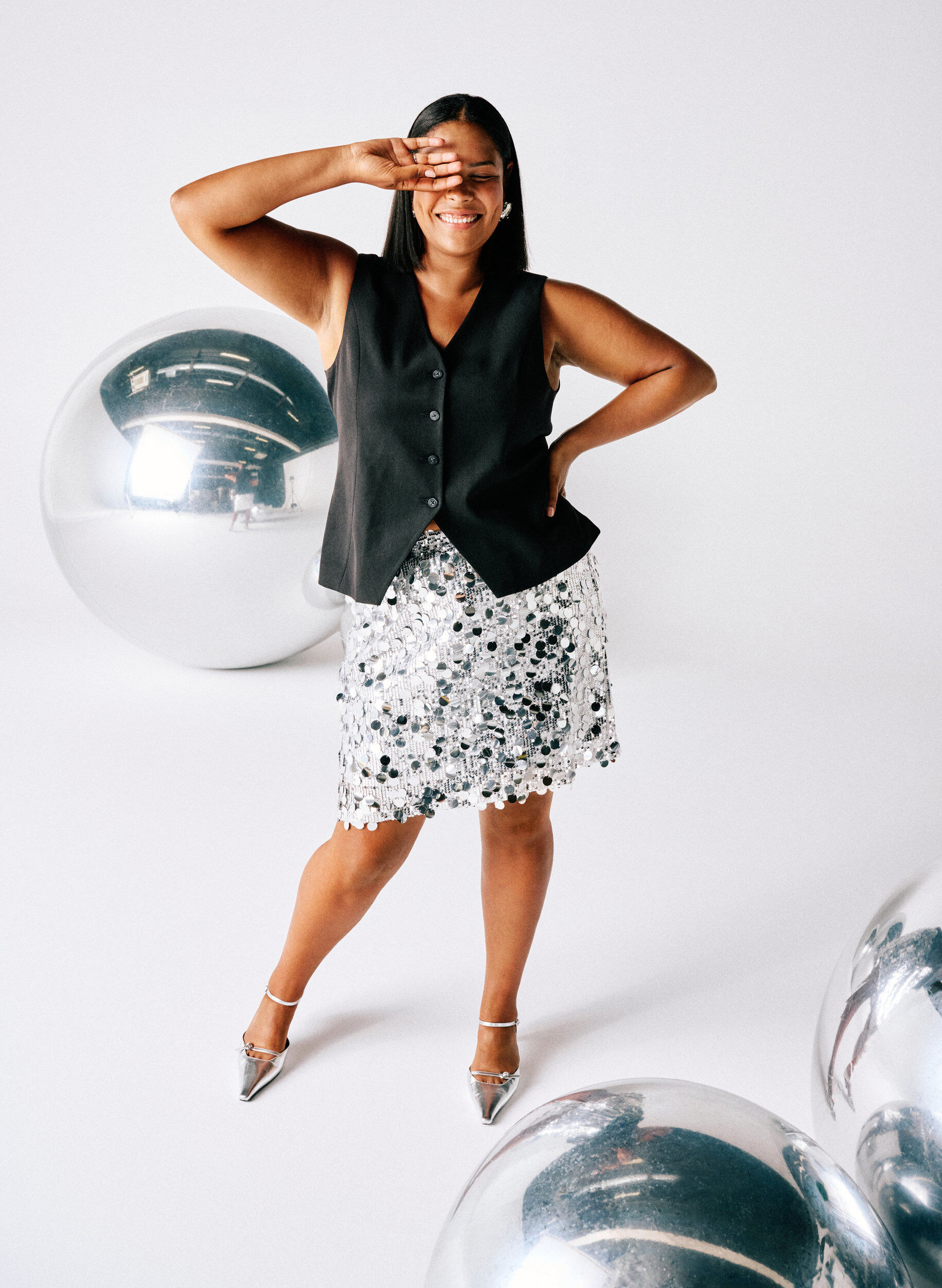 Zizzi Gilet avec fermeture &agrave; boutons, Noir, Image image number 0