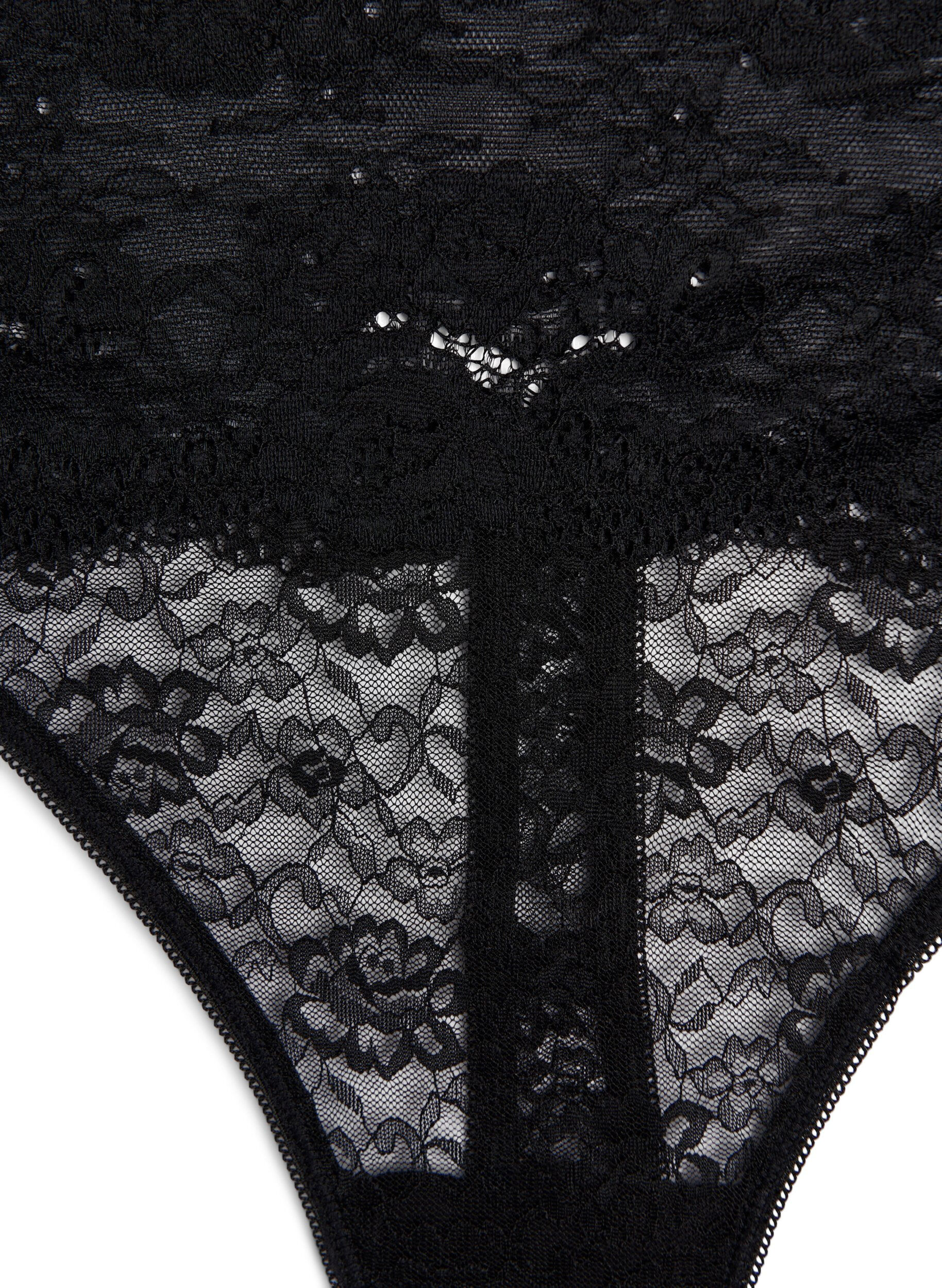 ZizziLots de 2 culottes, Noir, Packshot image number 3