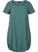 Robe en coton &agrave; manches courtes, Vert fonc&eacute;, Packshot image number 0