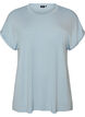 T-shirt en viscose &agrave; rayures paillet&eacute;es, Bleu Clair, Packshot image number 0
