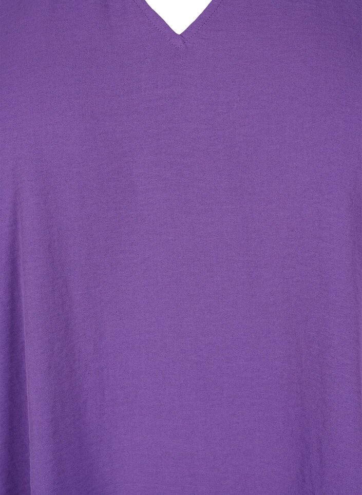 Blouse &agrave; encolure en V avec manches longues, Pansy, Packshot image number 2