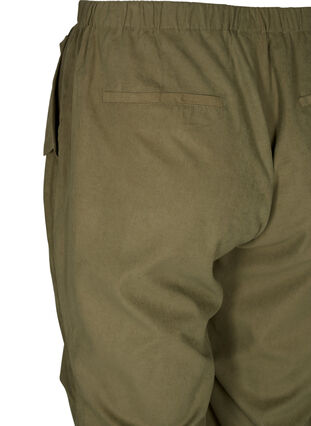 Pantalon ample avec élastique, Martini Olive, Packshot image number 3